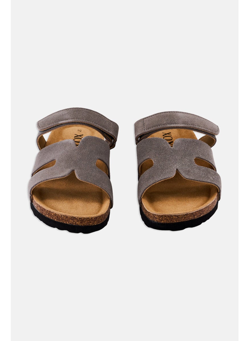 Women Slip On Sandals, Grey