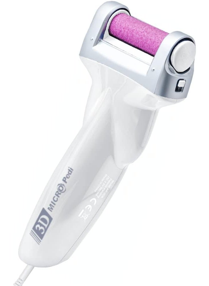 Emjoi Micro-Pedi 3D POWER Callus Remover with Xtreme Coarse Soft & Flexible Roller (Most Powerful & Corded)