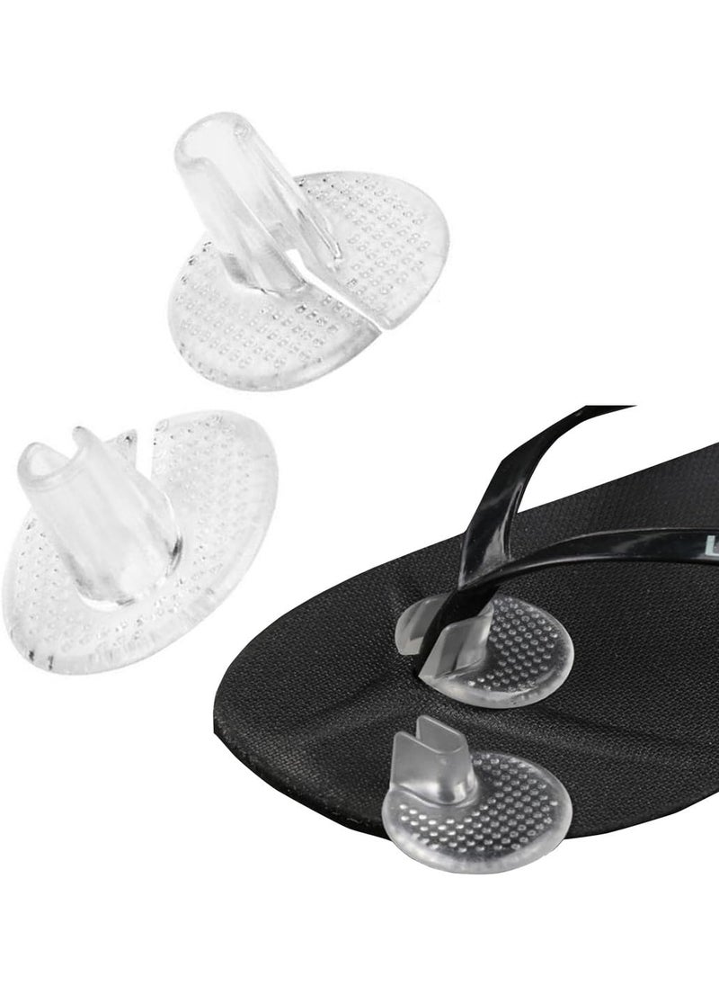 5 Pairs Transprent Silicone Gel Sandal Thong Protectors Toe Guards Cushions Flip-Flop Non-Slip Toe Separator Foot Pads (Style B)