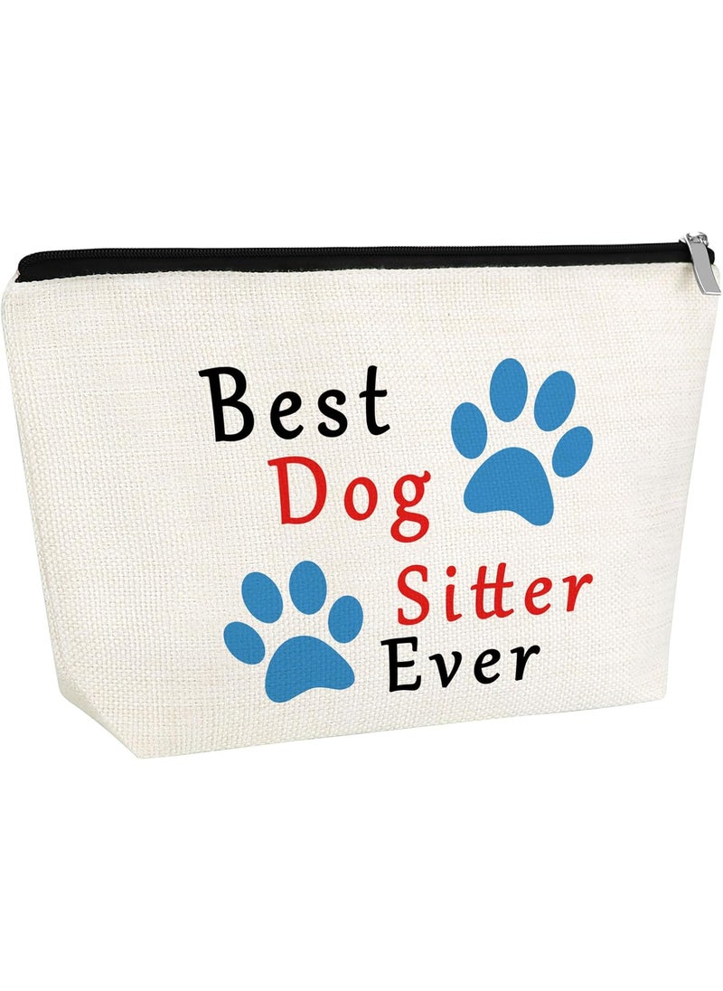 Dog Lover Gift Makeup Bag Appreciation Gift for Dog Walker Cosmetic Bag Animal Lover Gifts Pet Sitter Christmas Thanksgiving Thank You Gift for Dog Trainer Puppy Dog Theme Gift Travel Toiletry Pouch