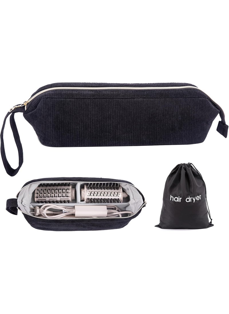 Hair Tools Travel Bag Compatible with Shark Flexstyle Carrying Case Portable Shark Hair Air Wrap Dryer Case Waterproof Dustproof Flat Curling Iron Travel Organizer with Black Hair Dryer Bag