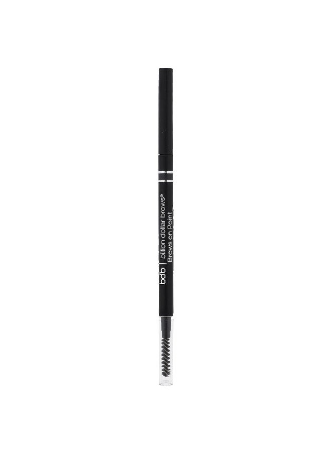 Billion Dollar Beauty, Billion Dollar Brows, Brows on Point: Micro Brow Pencil, Raven, 0.002 oz (0.045 g)