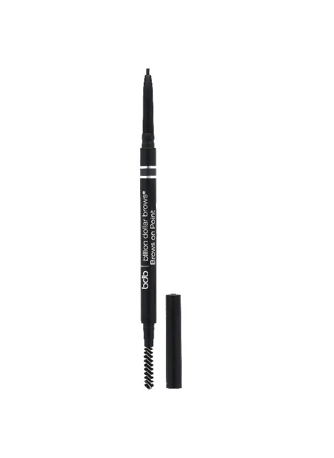 Billion Dollar Beauty, Billion Dollar Brows, Brows on Point: Micro Brow Pencil, Raven, 0.002 oz (0.045 g)