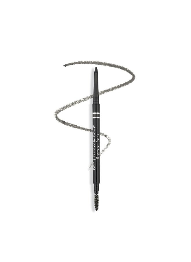 Billion Dollar Beauty, Billion Dollar Brows, Brows on Point: Micro Brow Pencil, Raven, 0.002 oz (0.045 g)