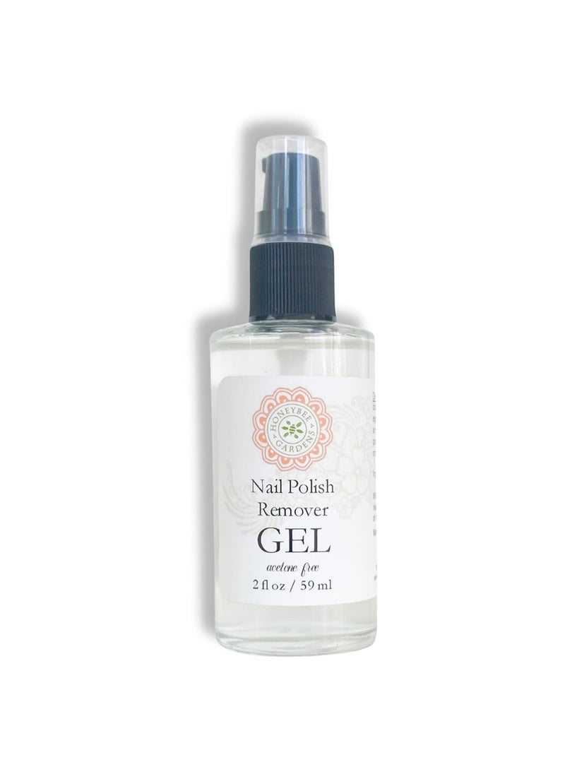 Honeybee Gardens Acetone-Free Nail Polish Remover Gel, With Horsetail Extract, Botanically Enriched, Eco-Friendly, 2 fl oz