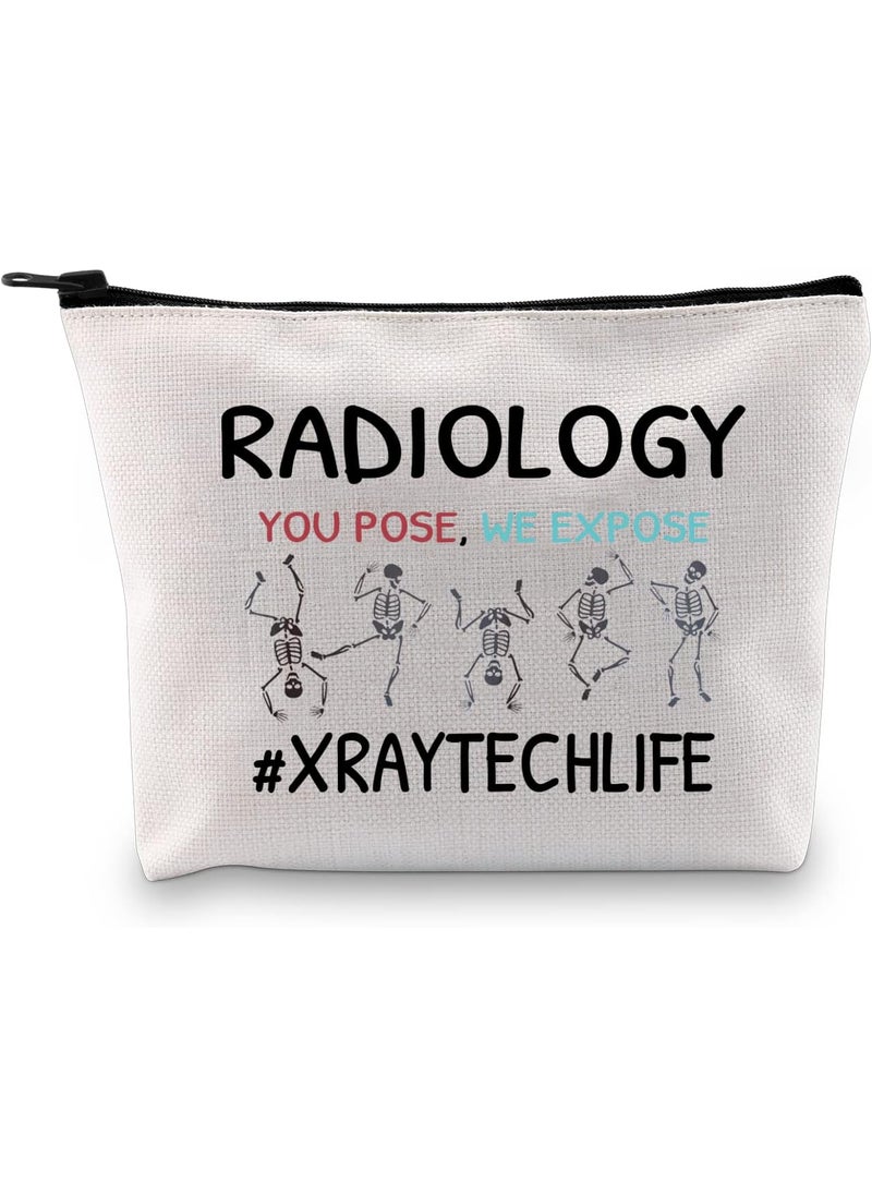 XYANFA Radiologist Cosmetic Bag x Ray Tech Graduation Gifts Radiology Tech Gifts Thank You Gift You Pose We Expose (You pose We expose)