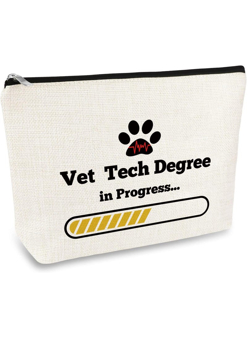 Veterinarian Makeup Bag Future Veterinarian Vet Tech Gift for Women Cosmetic Bag Veterinary Medicine Graduation Present Vet Tech Appreciation Thank You Gift Christmas Birthday Present Travel Pouch