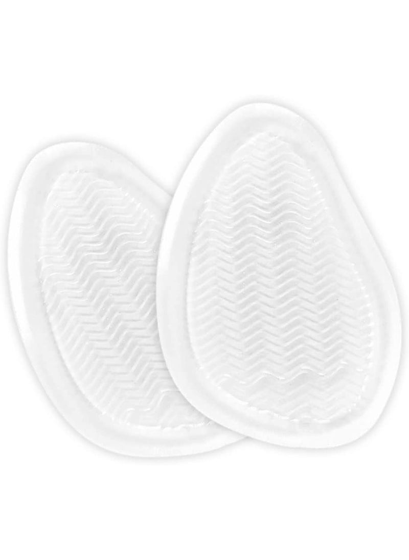 uxcell Gel Metatarsal Pad for Women Men Silicone Ball of Foot Cushions High Heel Inserts Adhesive Insoles Rippled Clear 1 Pairs
