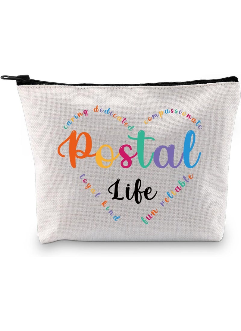 XYANFA Postal Life Makeup Bag Postal Worker Gift Mail Delivery Gift Post Office Gift Mail Carrier Cosmetic Bag (Postal Life)
