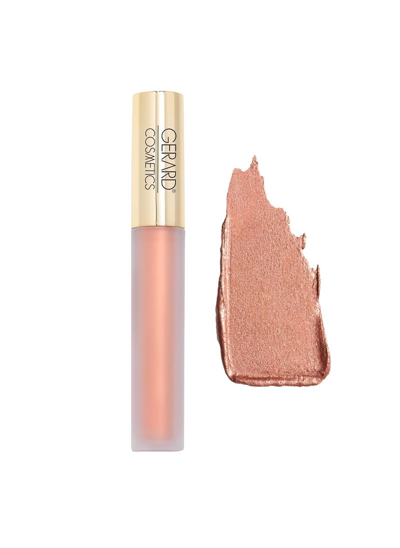 Gerard Cosmetics Metal Matte Liquid Lipstick Dreamweaver, Nude Pink Lipstick with Matte Metallic Finish, Long Lasting Nude Lipstick, Hydrate and Nourish Lips, Cruelty Free & Made in the USA