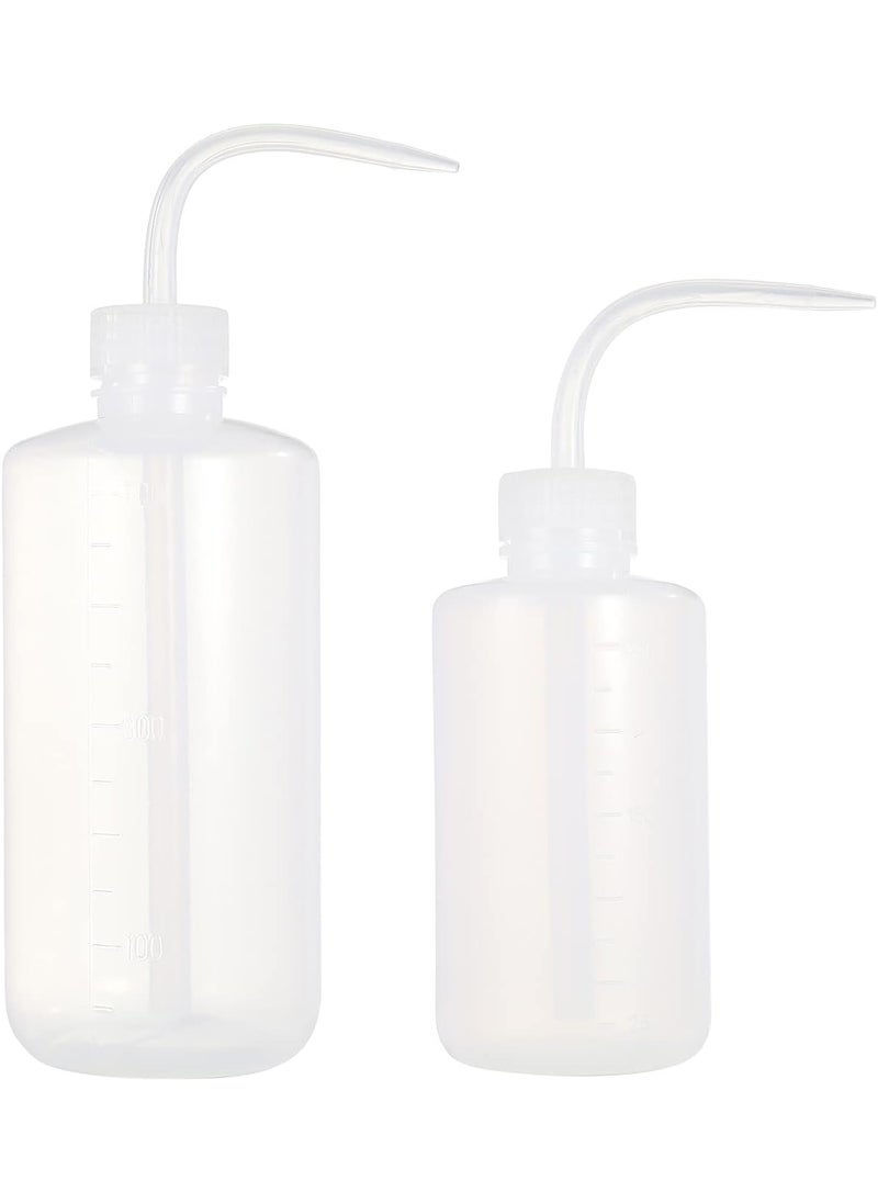 new star tattoo Wash Bottle,Squeeze Bottle,LDPE,250ML/8OZ and 500ml/16OZ 2pcs Medical Label Plastic Tattoo Green Soap Cleaning Washing Bottle (250ML+500ML)