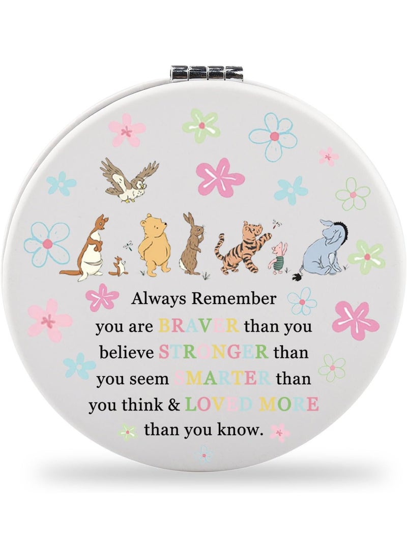 SEIRAA Bear Pocket Mirror - Bear & Animal Compact Mirror Gifts