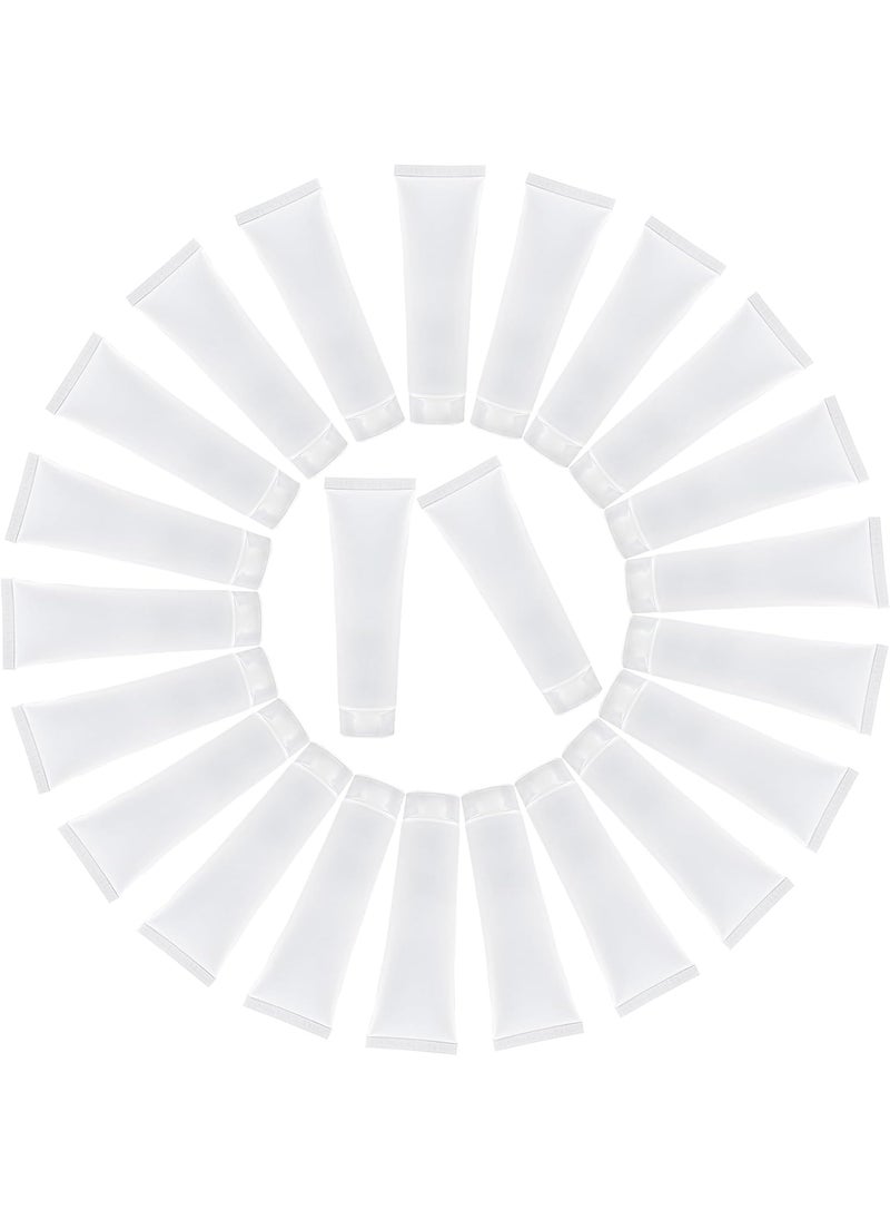 AUEAR, 24 Pack 100 Ml Refillable Empty Plastic Soft Squeeze Tubes Bottles for Hotel Travel