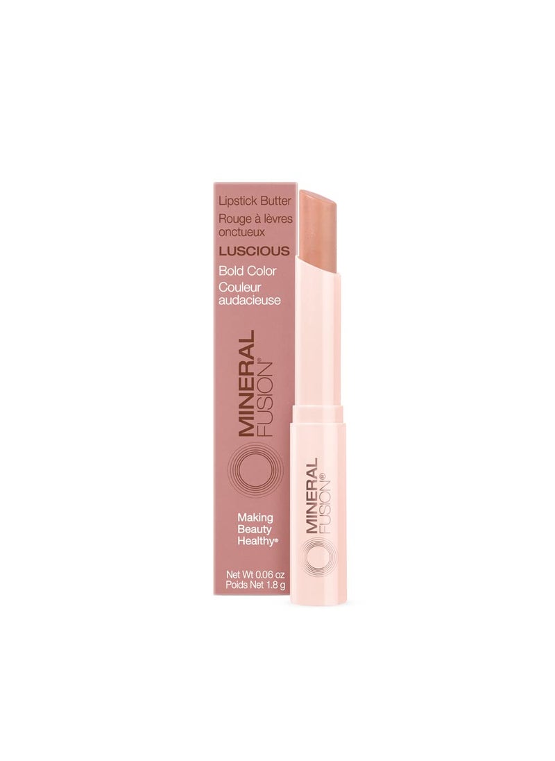 Mineral Fusion Lipstick Butter, Luscious, 0.06 Ounce