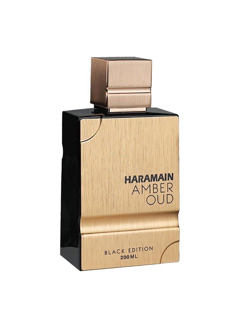 Al Haramain Amber Oud - Black Edition - Perfume for Women and Men - Intoxicating Blend of Tonka Bean, Lavender, and Ambergris - 6.8 oz EDP Spray