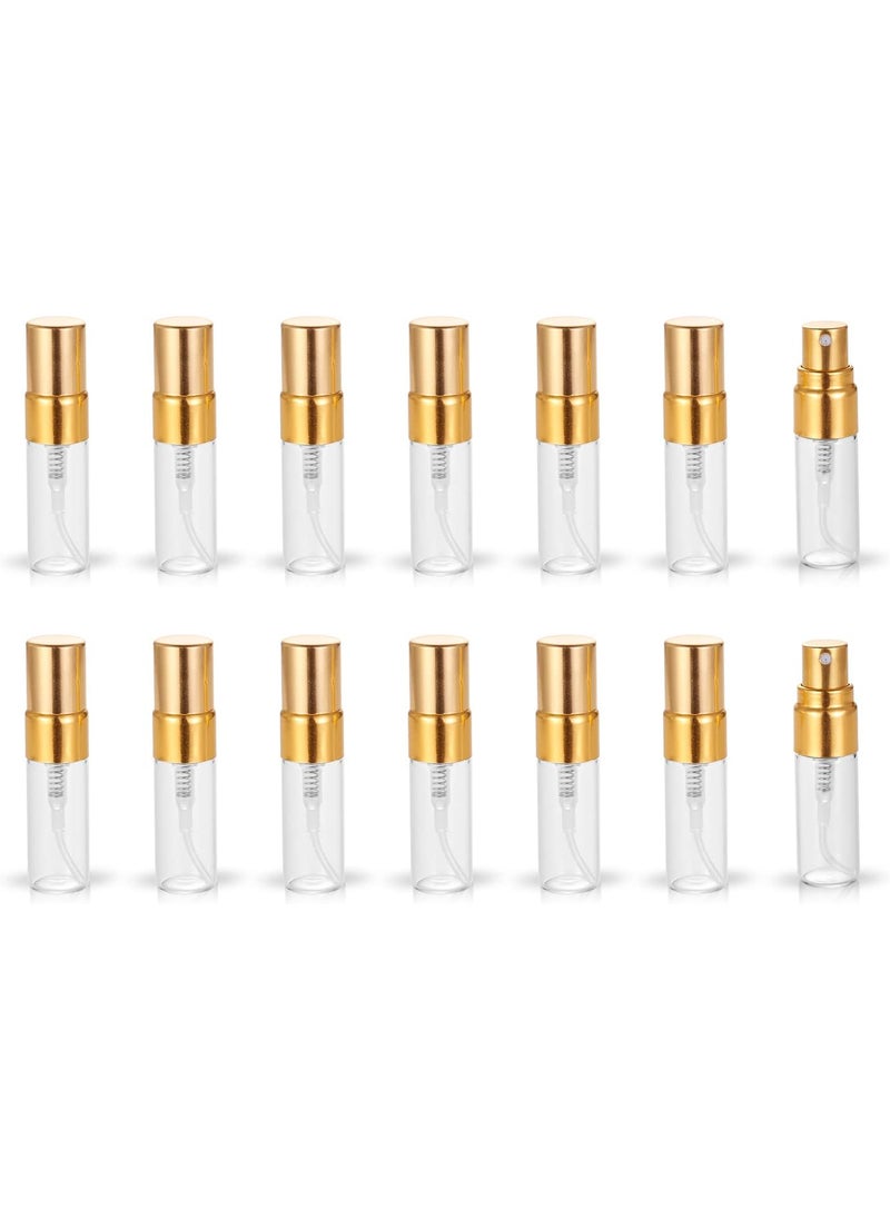 20pcs Empty 3ml Clear Fine Mist Atomizer Glass Bottle Spray Refillable Perfume Empty Bottle Glass for Travel Party Portable Makeup Tool + Free 1ml Pipette