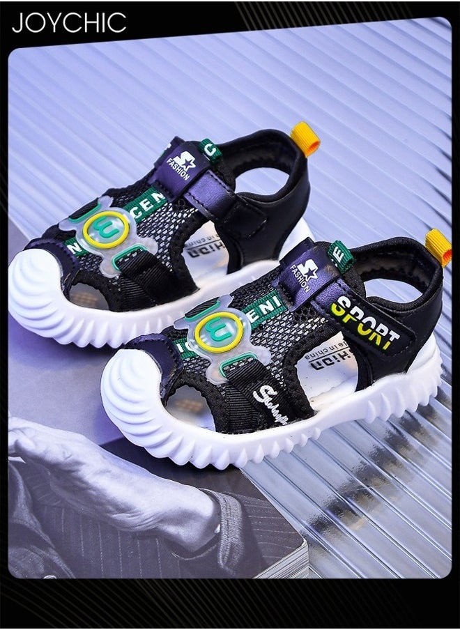 Boys' Summer Casual Open Toe Soft Outdoor Beach Sandal Breathable Sports Water Shoe for Little Child