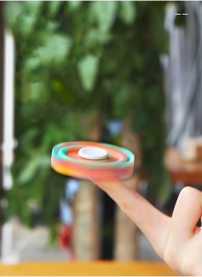 Silicone Sucker Fidget Spinners, Multicolor, Round, Fidget Spinner, Toys & Games, Casual, All Ages, Kids and Adults, Including Those with Sensory Needs