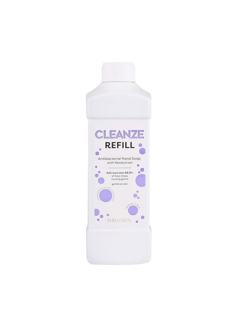 Non-Bacillus Liquid Hand Soap Refill | 1 Liter Clean Serene Lavender Liquid Hand Soap Refill | Gentle Non-Bacillus Hand Soap Eliminates More Than 99.9% Illness Causing Bugs & Bacillus