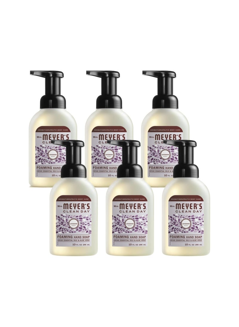 Mrs. Meyer's Foaming Hand Soap, Lavender, 10 Oz (Pack of 6)