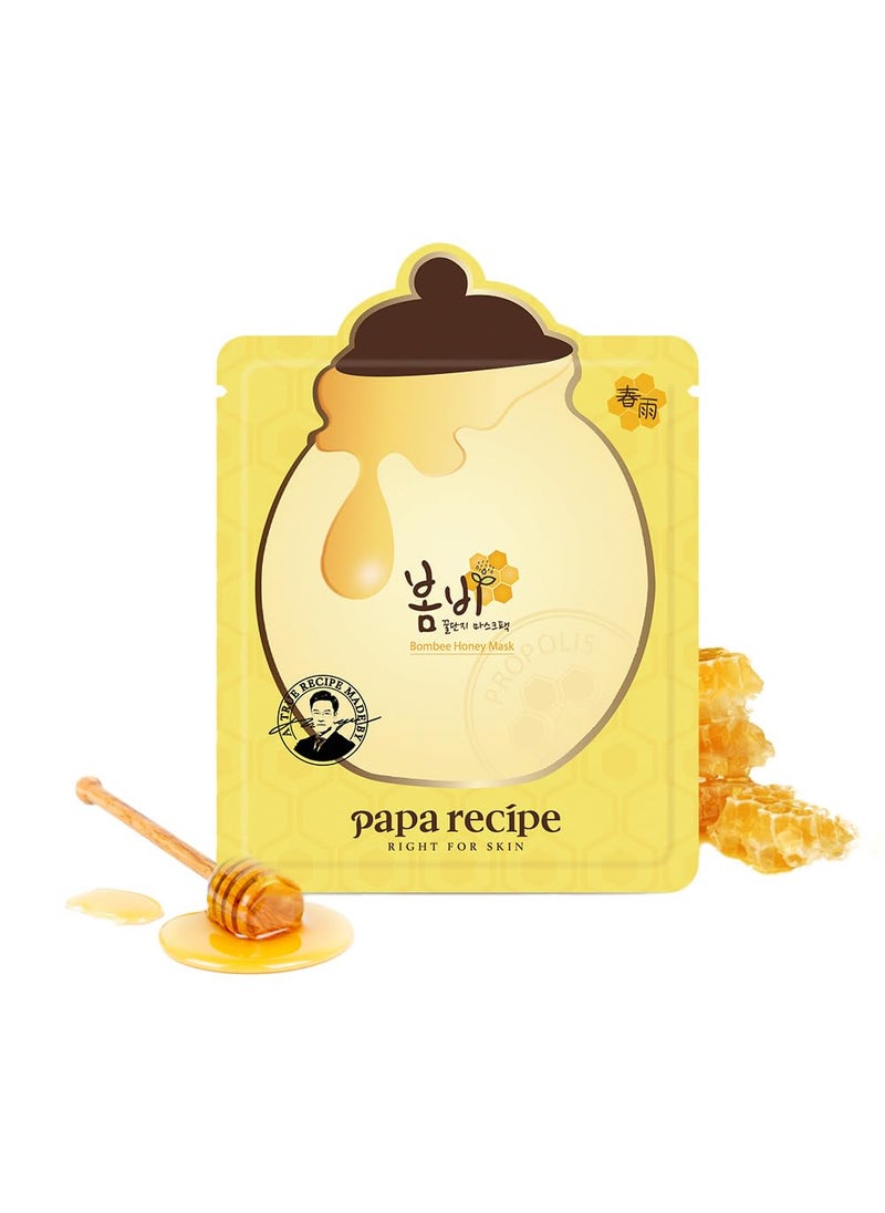 Papa Recipe Bombee Honey Mask Pack 25g  10 sheets  Sheet Mask Facial Skin Care Deep Moisturizing Serum for Dry Skin  Korean Skin Care KBeauty