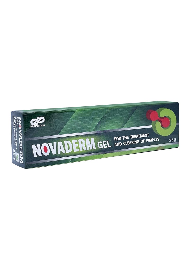 DAN Pharm NovaDerm Gel for The Treatment and clearing of pimples. Acne Remedy for Removing Pimple and Cystic Acne 0.8oz
