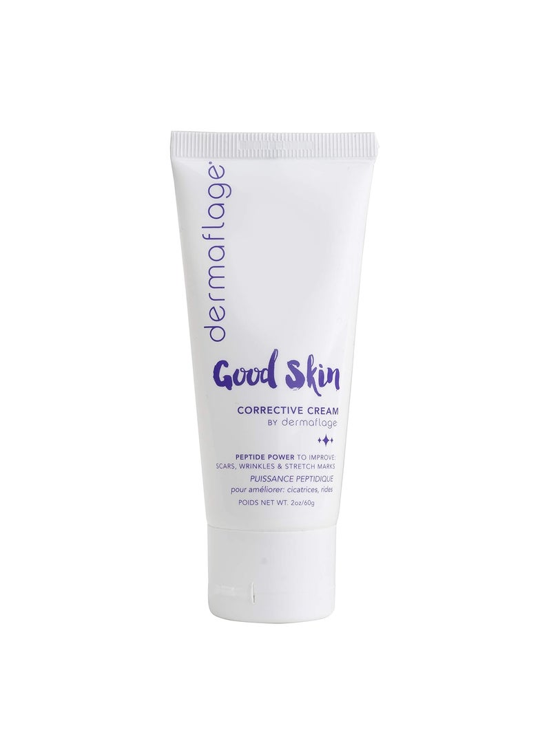 Dermaflage Acne Scar Removal Cream With Peptide Power, Fade Acne, Surgical Scars, Stretch Marks And Wrinkles With Good Skin, 2 oz.