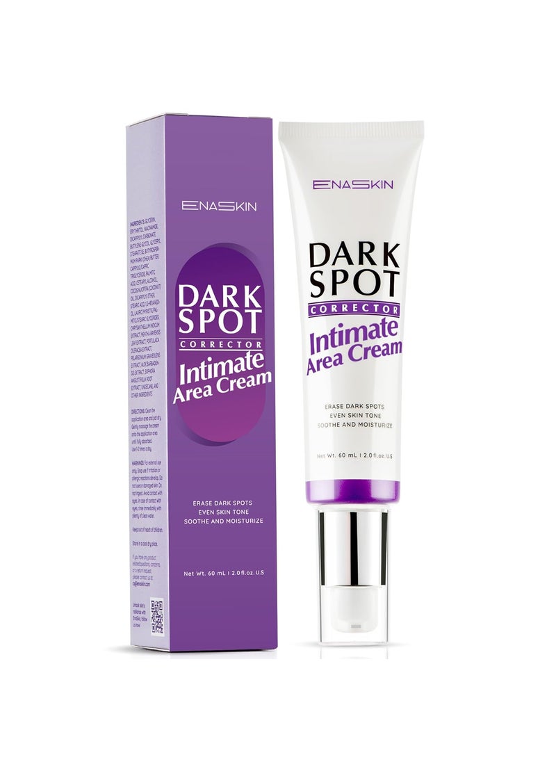 EnaSkin Dark Spot Corrector Cream: Dark Spots Remover Cream for Body, Underarm, Inner Thighs, Bikini Area, Elbows, Intimate Parts - 2 Fl Oz