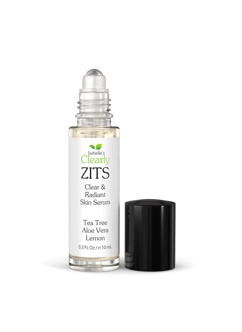 Clearly ZITS Natural Acne Spot Treatment for Face | Dries and Conceals | Fast Results with Tea Tree and Aloe Vera | Mild, Moderate, Hormonal, Teen, Severe Cystic Acne | Made in USA