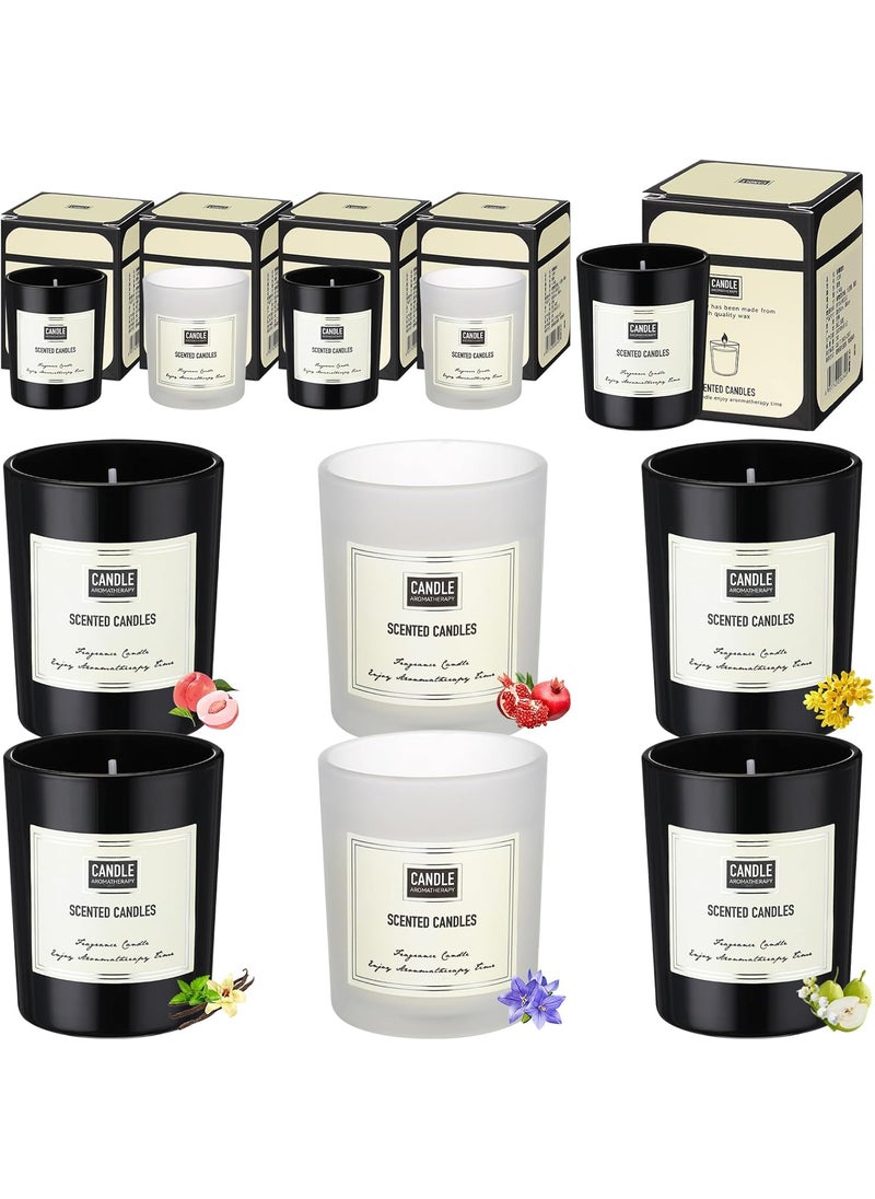 MTLEE 12 Pcs Candles for Home Scented Candles Gift Set for Women Long Lasting Aromatherapy Jar Candle Bulk Soy Wax Candles for Birthday Teacher Thanksgiving Anniversary (Fresh Scent)