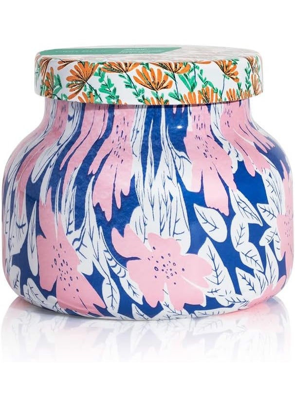 Capri Blue Volcano Candle - Pattern Play Petite Glass Jar - Luxury Long Lasting Tropical Fruits & Sugared Citrus Scent - Decorative Home Decor (8 oz)