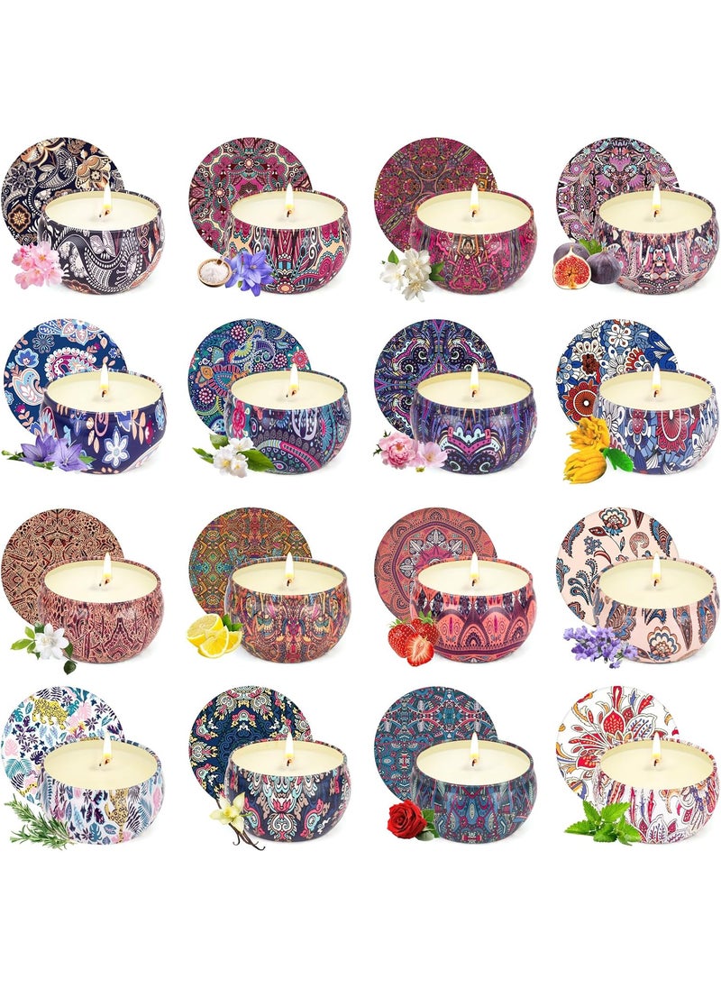 16 Pack Scented Candles Gifts Set for Women, Aromatherapy Candles Pack Soy Wax Candle for Christmas, Bridesmaid, Birthday, Valentine's, Mother's Day, Bath, Yoga
