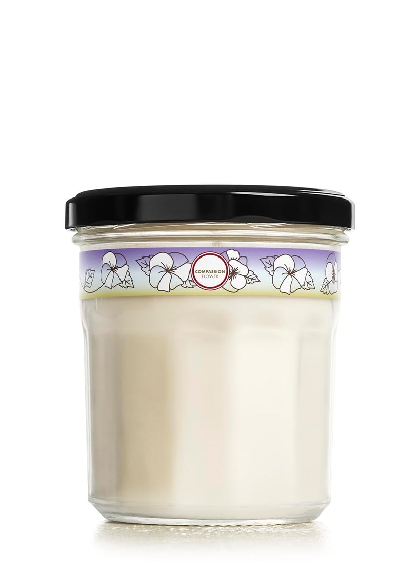 MRS. MEYER'S CLEAN DAY Scented Soy Candle, Large, Compassion Flower Scent, 7.2 Ounce Candle