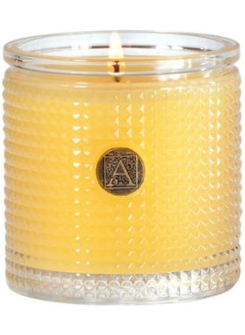 Aromatique Agave Pineapple Textured Glass Scented Jar Candle