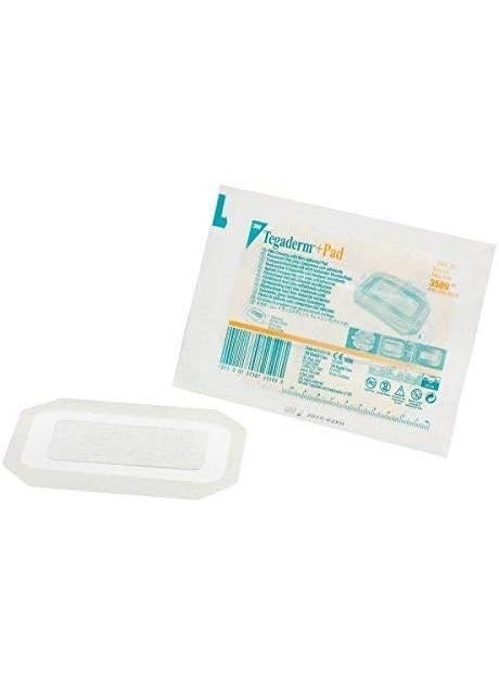 Tegaderm - 3M Tegaderm+Pad Film Dressing W/Non-Adherent Pad, 3 1/2