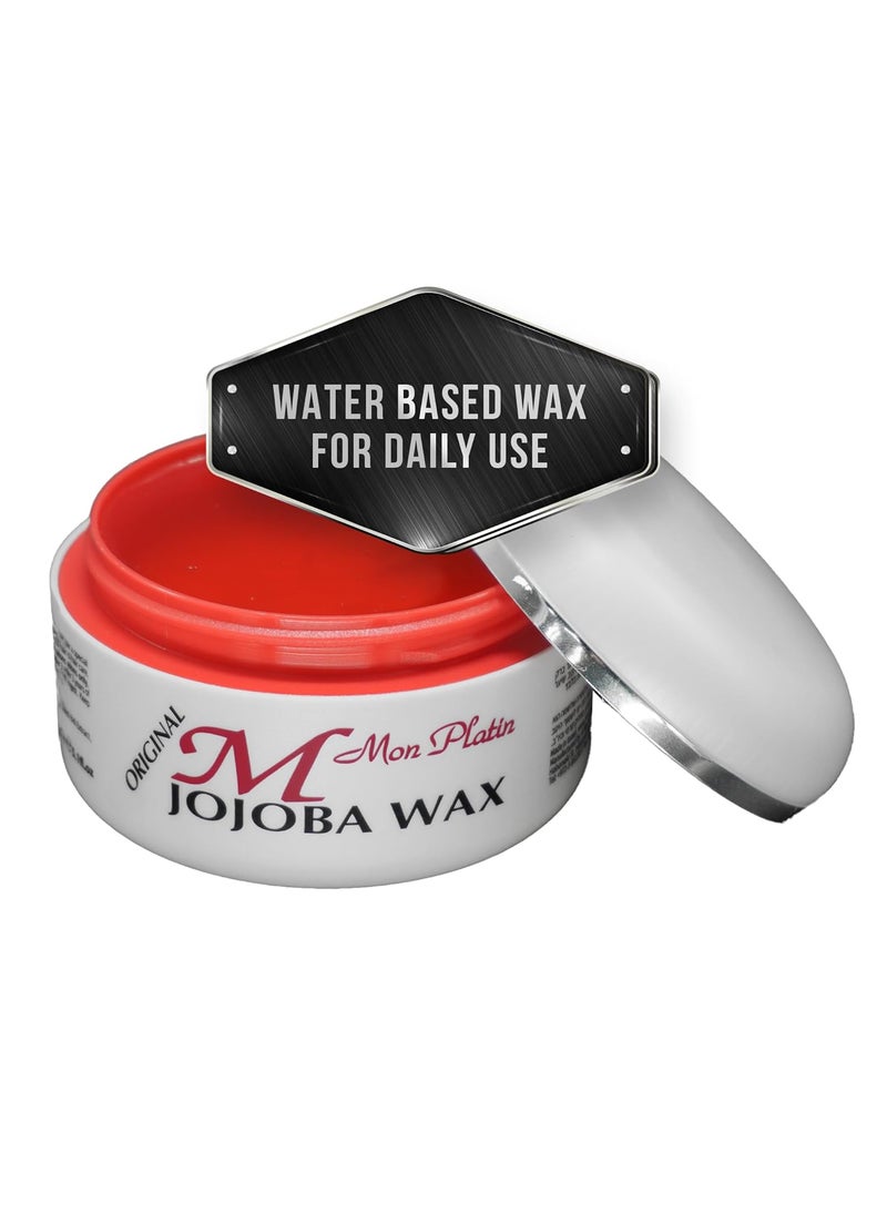 Mon Platin Professional Hair Wax - 150 ml Moisturizing Grooming Wax for Men's Wet and Shiny Look Styling with Jojoba Oil Essence and Pure Water for Scalp Enrichment