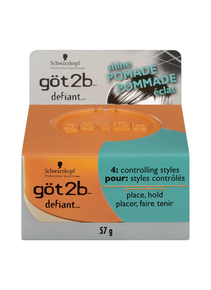 Got2b Defiant Define and Shine Pomade, 2-Ounce (Pack of 2)