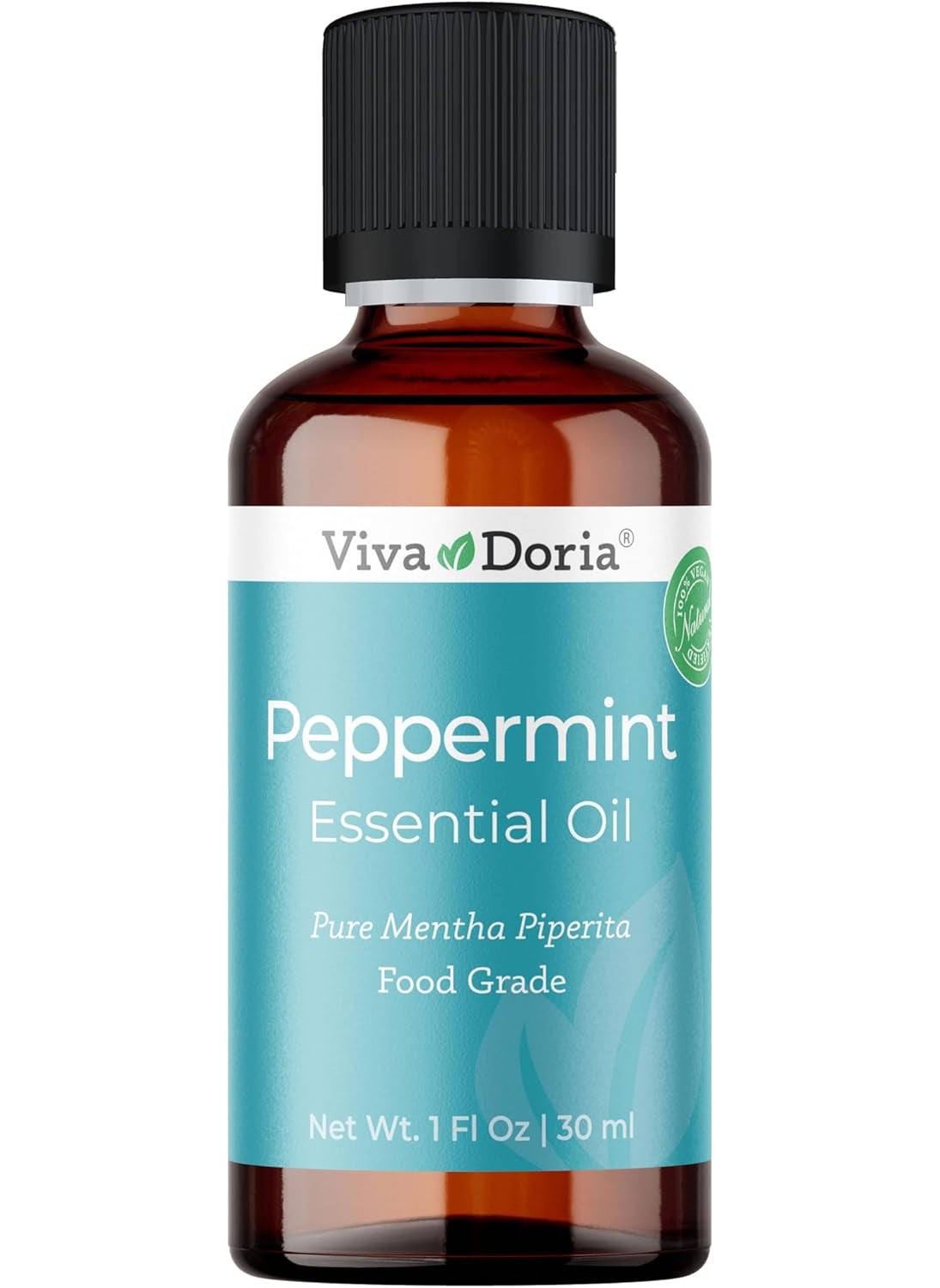 Viva Doria 100% Pure Northwest Peppermint Essential Oil, Undiluted, Food Grade, Steam Distilled, Made in USA, 30 mL (1 Fluid Ounce)
