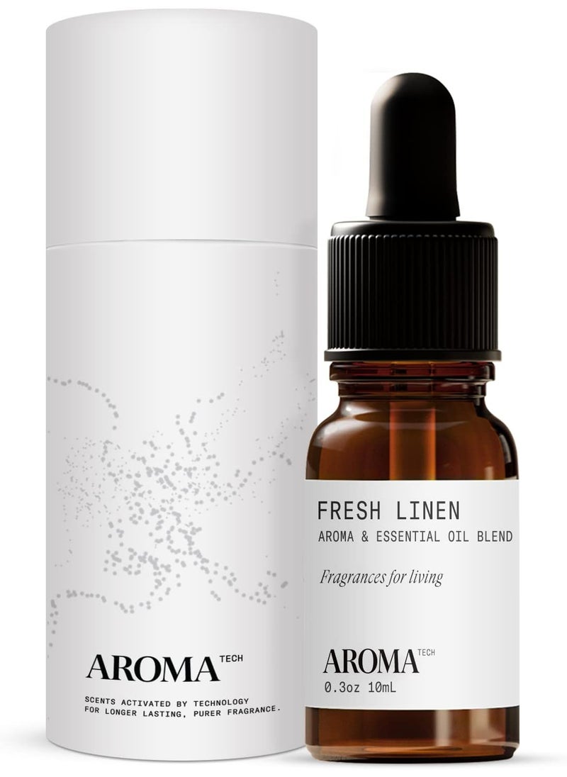 Aromatech Fresh Linen Aroma Essential Oil Blend: Hotel Inspired Aromatherapy with for Ultrasonic Diffusers & Nebulizers - 0.3 fl oz, 10 mL