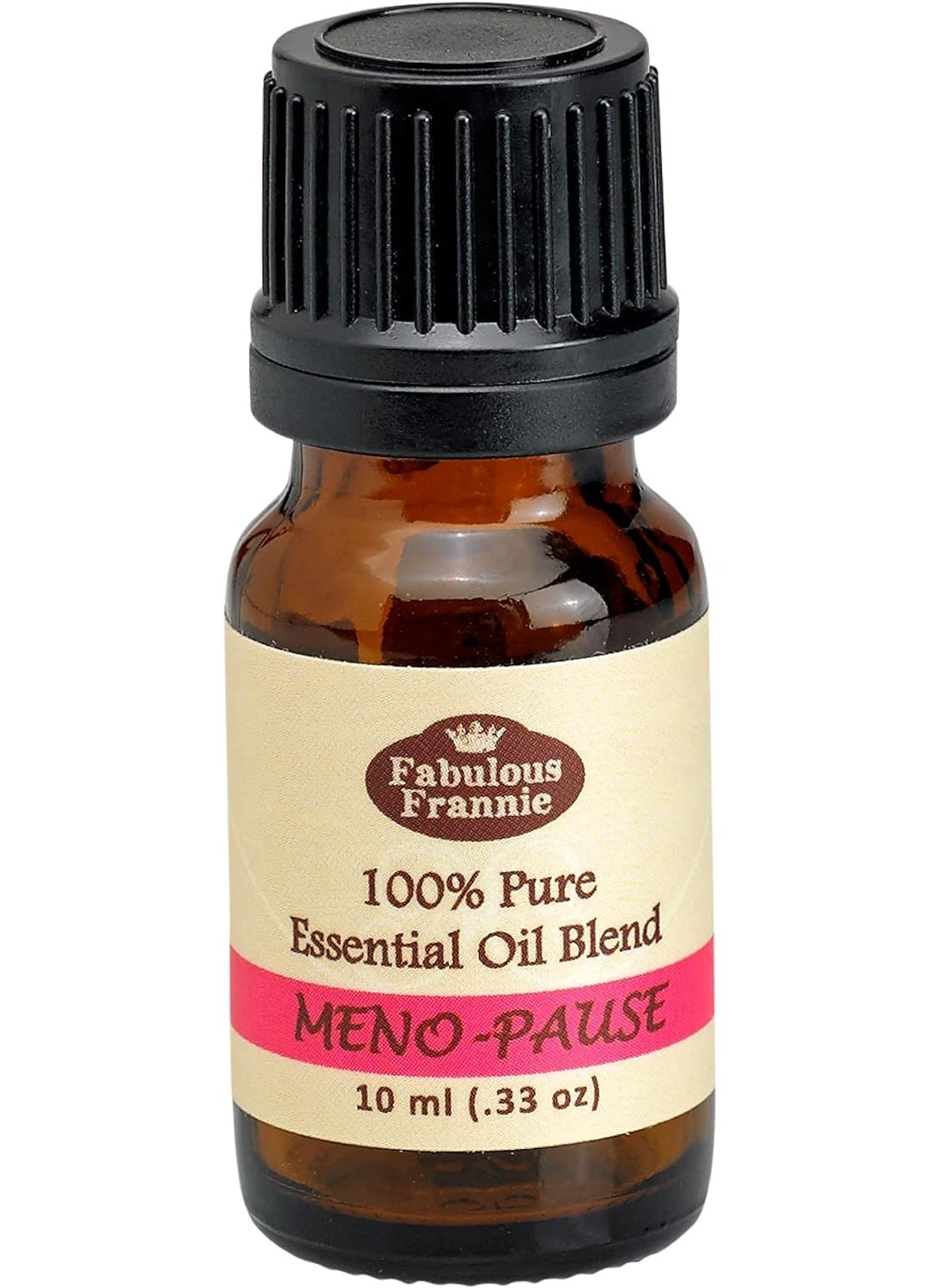 Fabulous Frannie Meno-Pause Essential Oil Blend Made with Copiaba, Frankincense, Peppermint, Bergamot and Clove Pure Essential Oils and Wild Yam Root Powder 10ml
