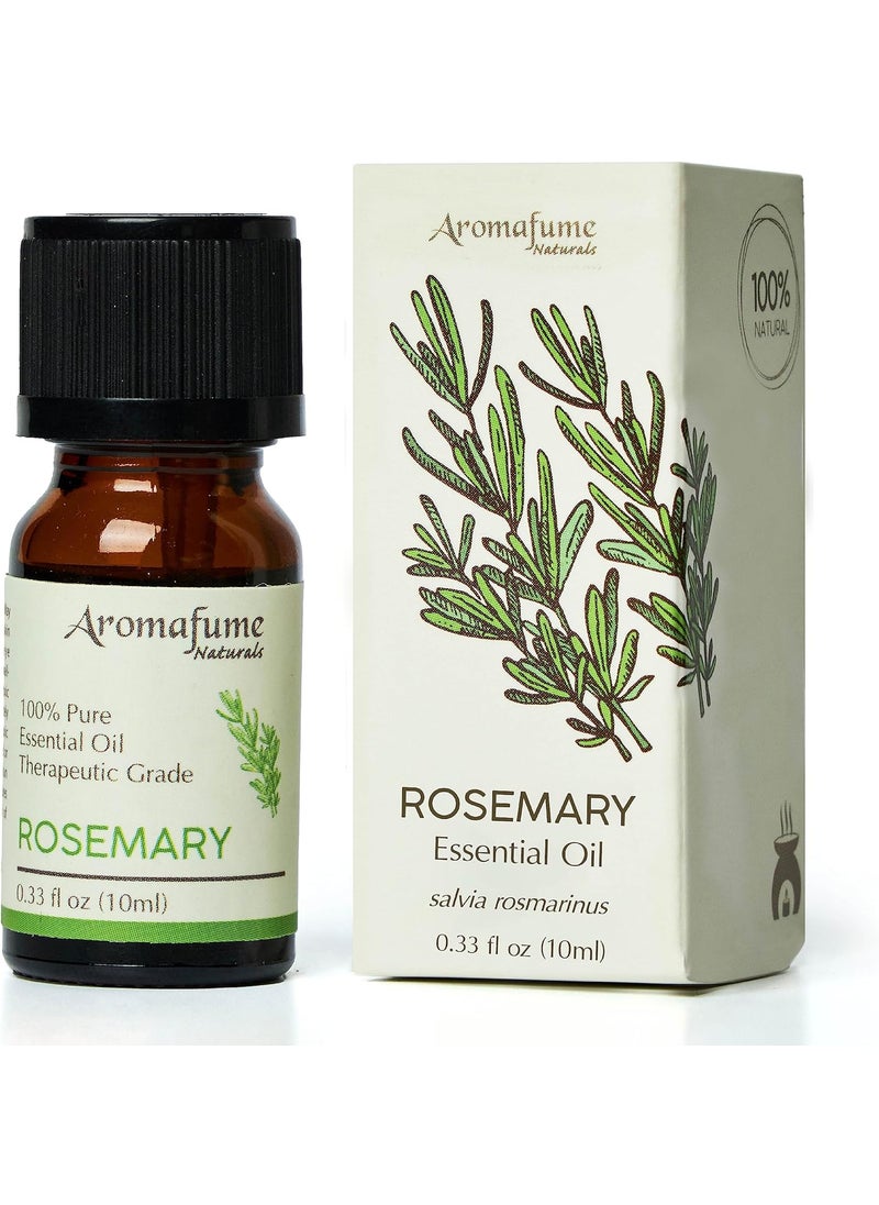 AROMAFUME Rosemary Essential Oil - 100% Natural, Therapeutic Grade Essential Oils - Pure, Woodsy Aromatherapy Oil for Meditation and Home Diffusers - Gifts for Her - 10ml
