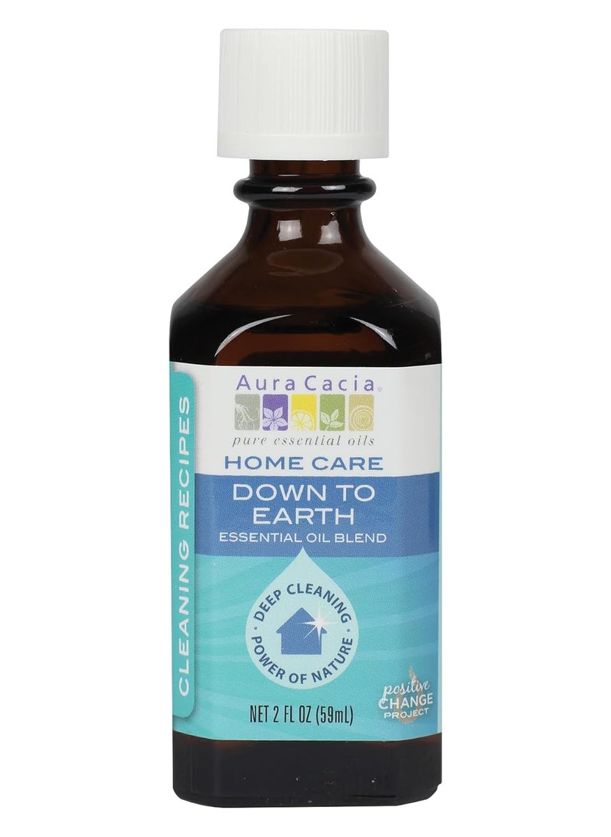 Aura Cacia Down To Earth Essential Oil Blend for Home Care, 2 Fluid Ounce