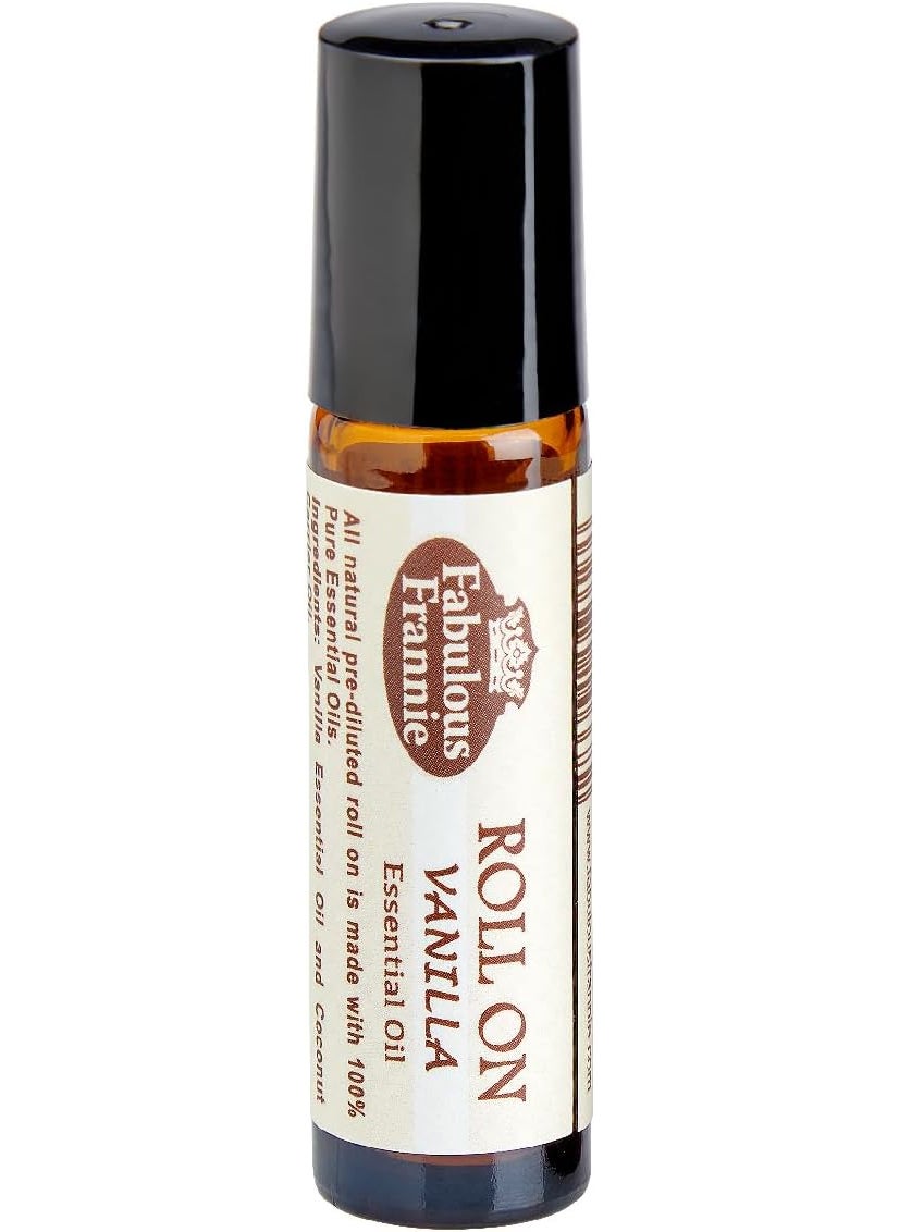 Fabulous Frannie Vanilla Roll On Made with Vanilla Essential Oils and Coconut Carrier Oil 10ml (Pack of 1)