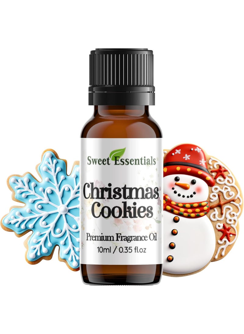 Christmas Cookies, 10ml (0.35fl oz) Premium Fragrance Oil, Aromatherapy, Diffuser, Crafts, Soap, Home Scents, Bath & Body, DIY Parfum and Much More. Versatile & Long-Lasting by Sweet Essentials