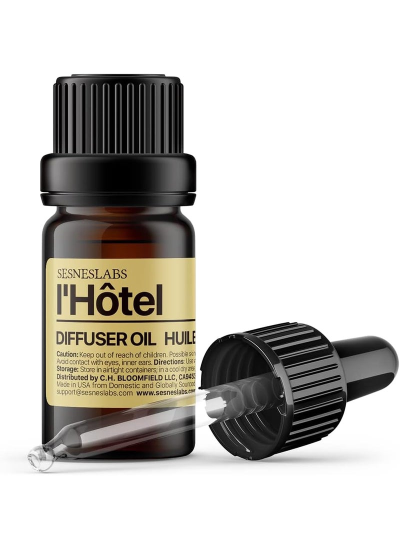 l'Hotel Diffuser Oil, White Floral Citrus Scent, Lifestyle Blend Neroli, Green Tea, Laurel Leaf, Musk Essential Oils Blend for Ultrasonic Diffuser
