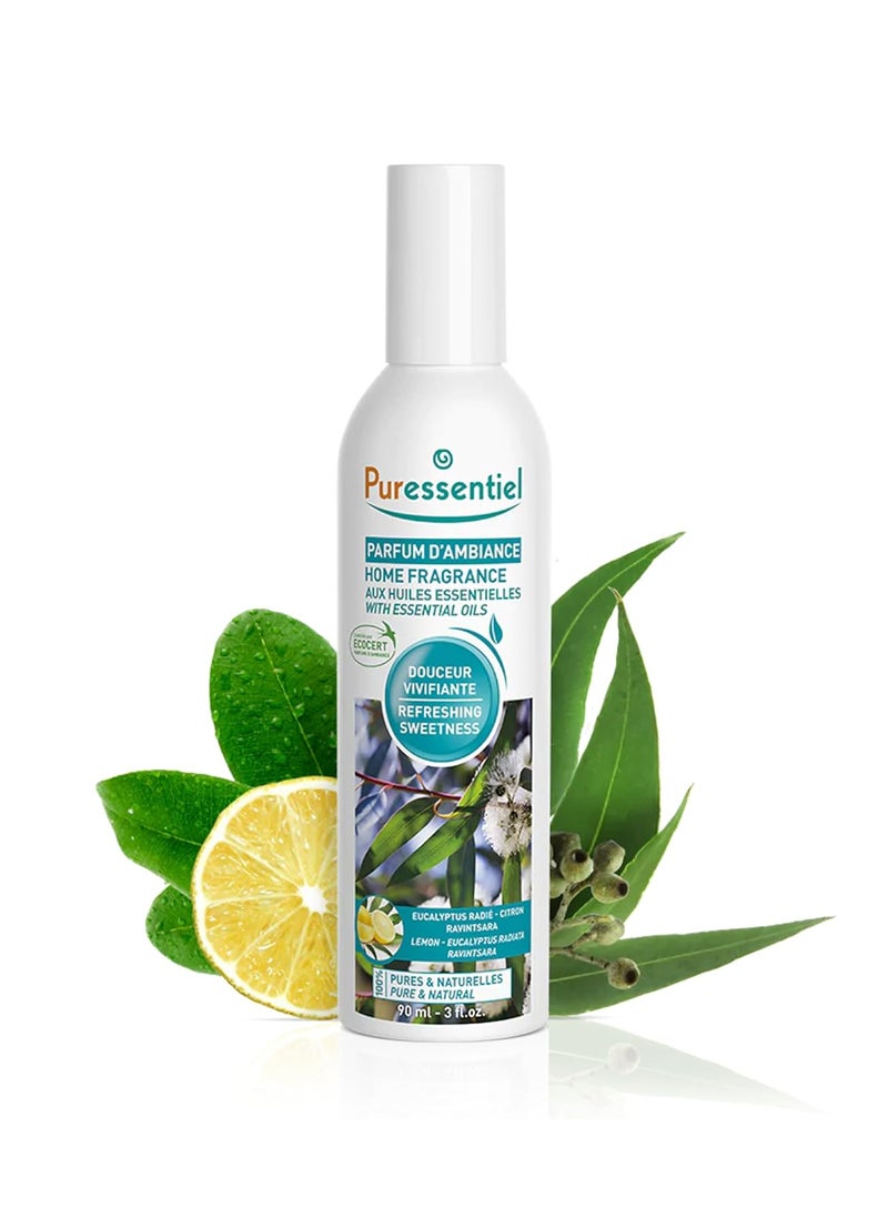 Puressentiel Home Fragrance with Essential Oils - Invigorating and Sweet Aromatic Blend - Combats Unpleasant Odors - Formulated with Beneficial Natural Essential Oils - Refreshing Sweetness - 3 oz