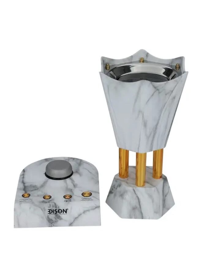 Orchid Electric Incense Burner  White Marble Pattern 360W