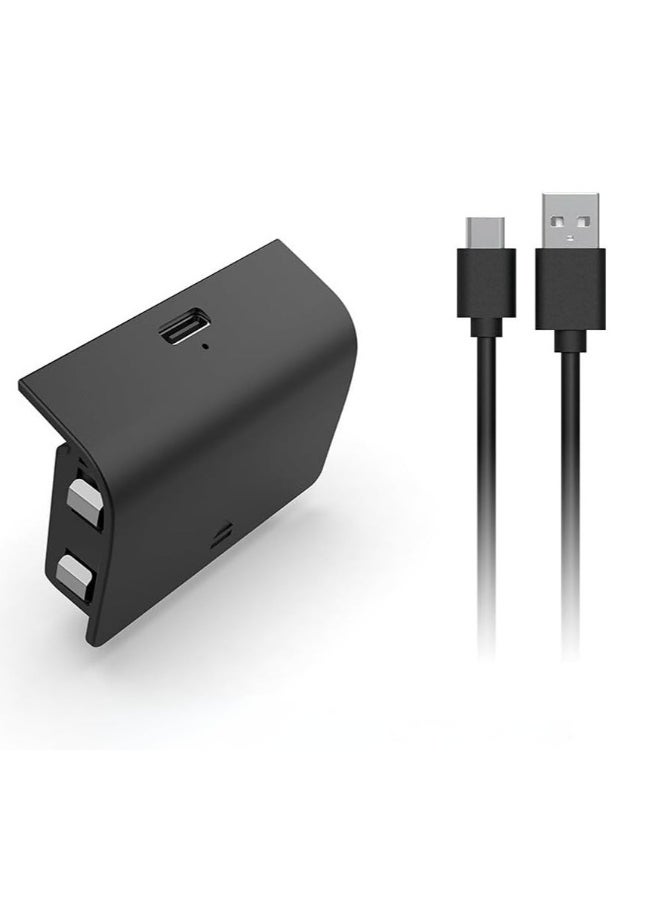 1 Pack Rechargeable Battery Pack for X-Series S/X Controller, Upgraded 800mAh Battery Pack with USB Charging Cable and LED Indicator