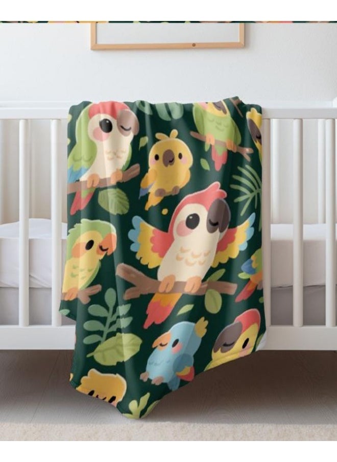 Children's or student cartoon flannel thin blanket (warm and comfortable, suitable for sleep, games) 100cm*150cm