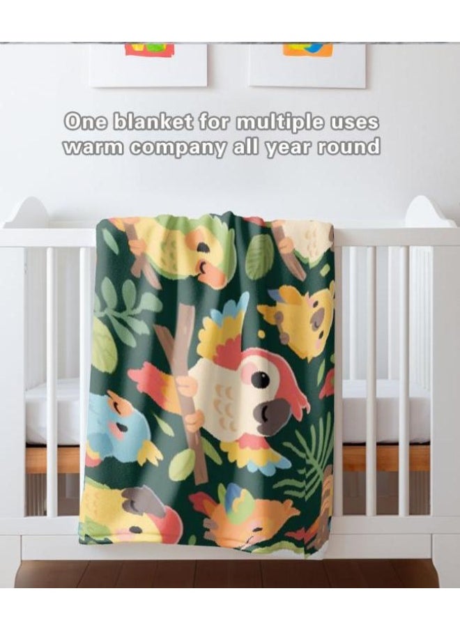 Children's or student cartoon flannel thin blanket (warm and comfortable, suitable for sleep, games) 100cm*150cm